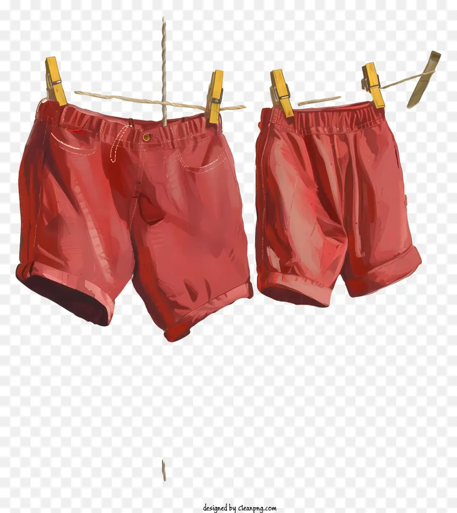 Cartoon Shorts，Shorts Vermelho PNG