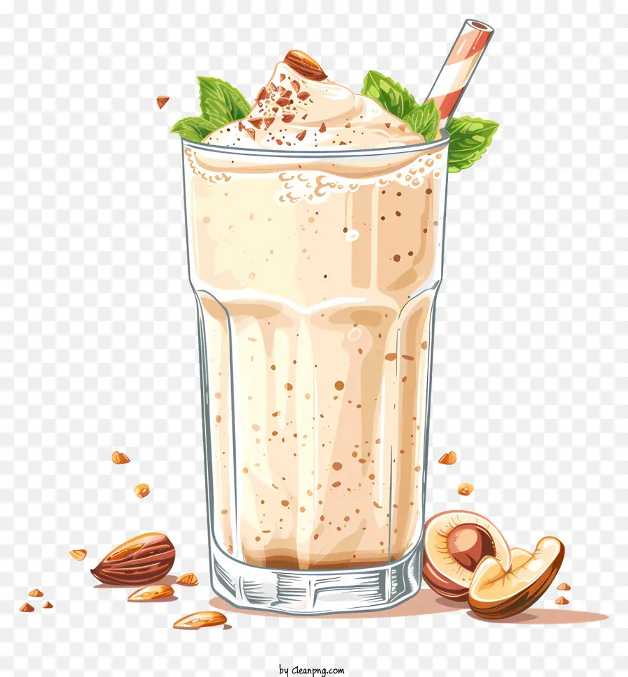 Shake De Proteína Vegana，Milkshake PNG