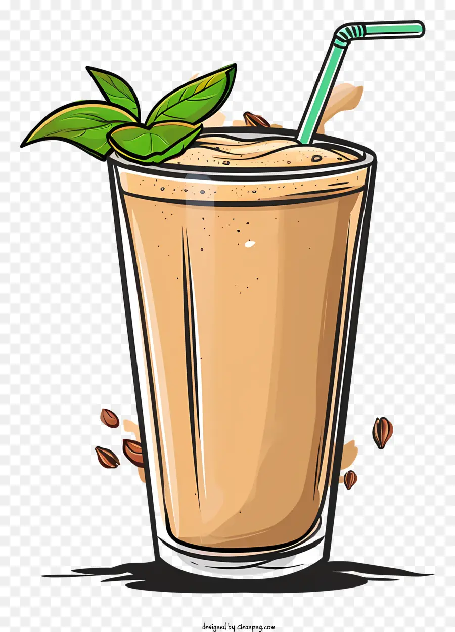 Shake De Proteína Vegana，Ilustração Dos Desenhos Animados PNG