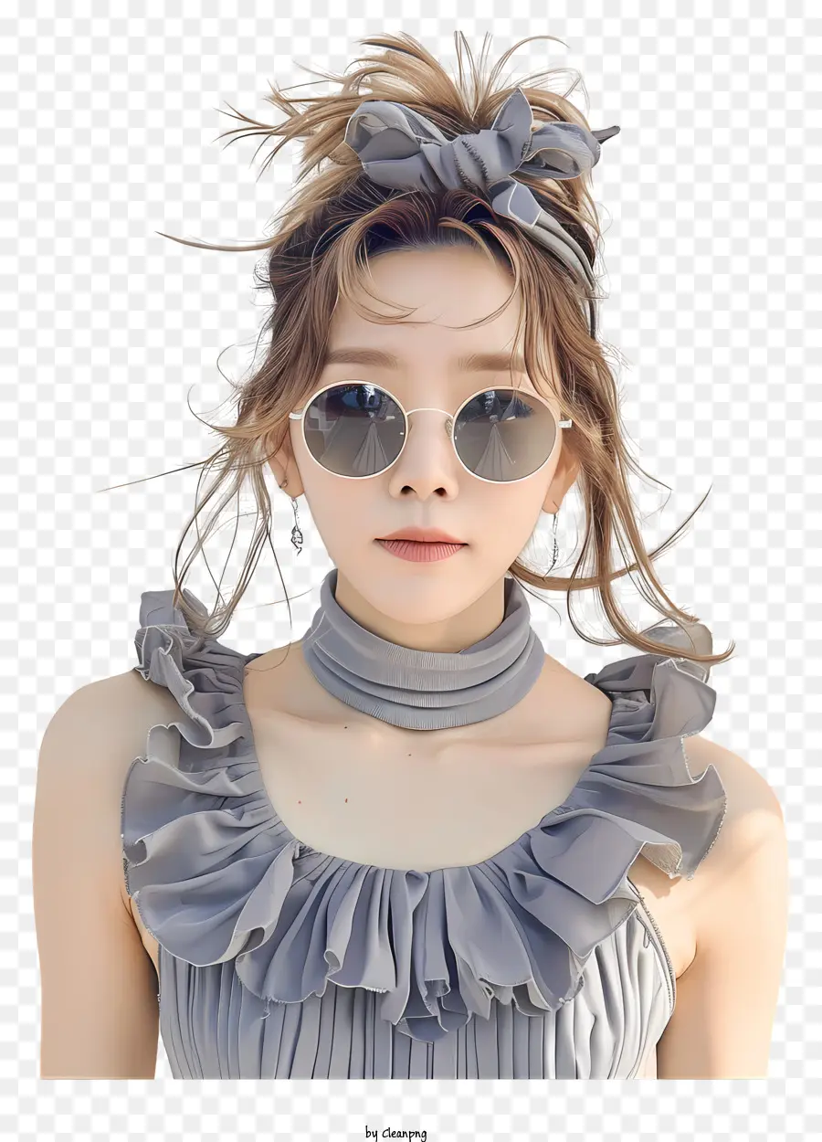 Taeyeon，Mulher Com óculos De Sol PNG