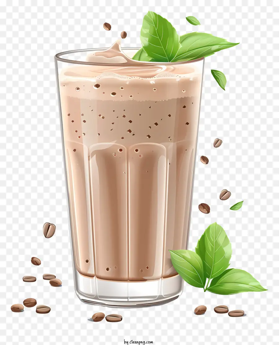 Shake De Proteína Vegana，Smoothie De Mint Chocolate PNG