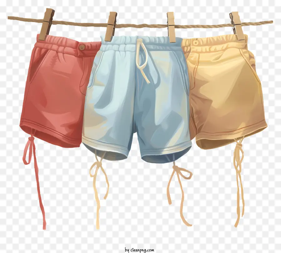 Cartoon Shorts，Calções Masculinos PNG