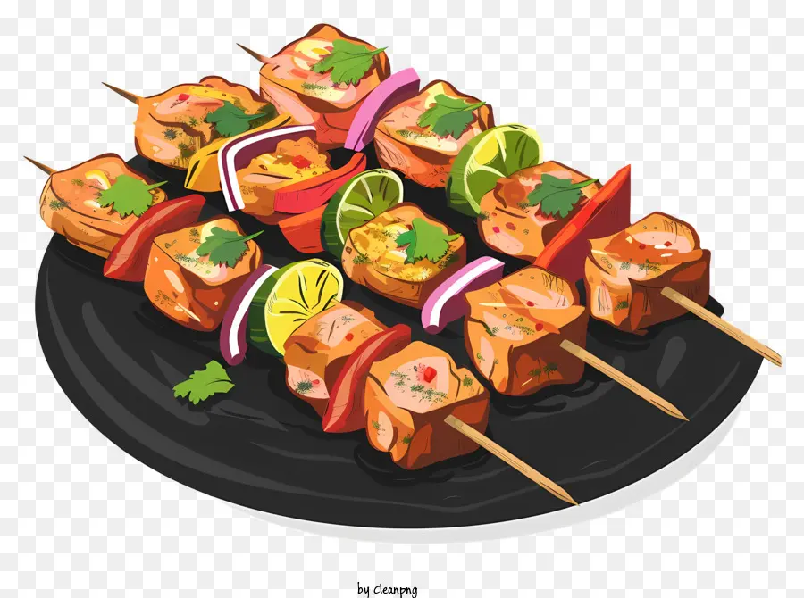 Paneer Tikka，Kabobs PNG