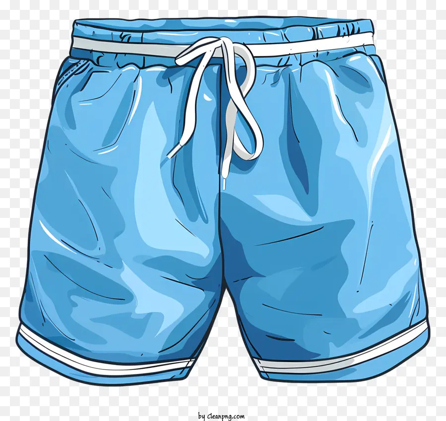 Cartoon Shorts，Shorts De Natação Azul PNG