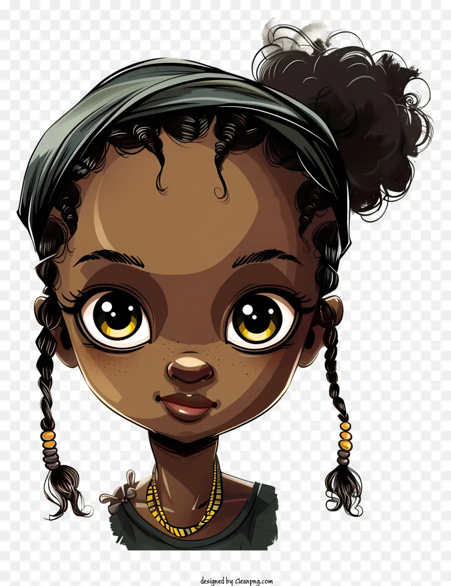 Garota Africana，Menina Negra PNG