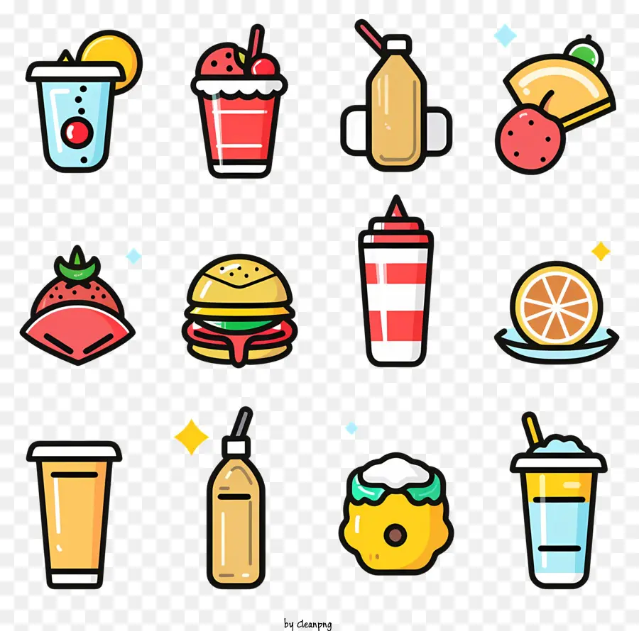 Alimentos ícones，ícones De Bebida PNG