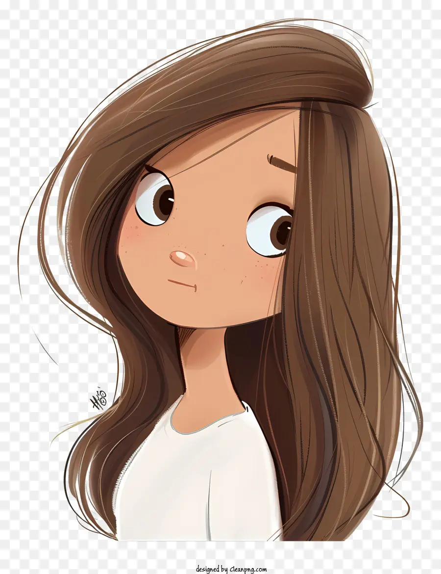 Menina Dos Desenhos Animados，Ilustração Dos Desenhos Animados PNG