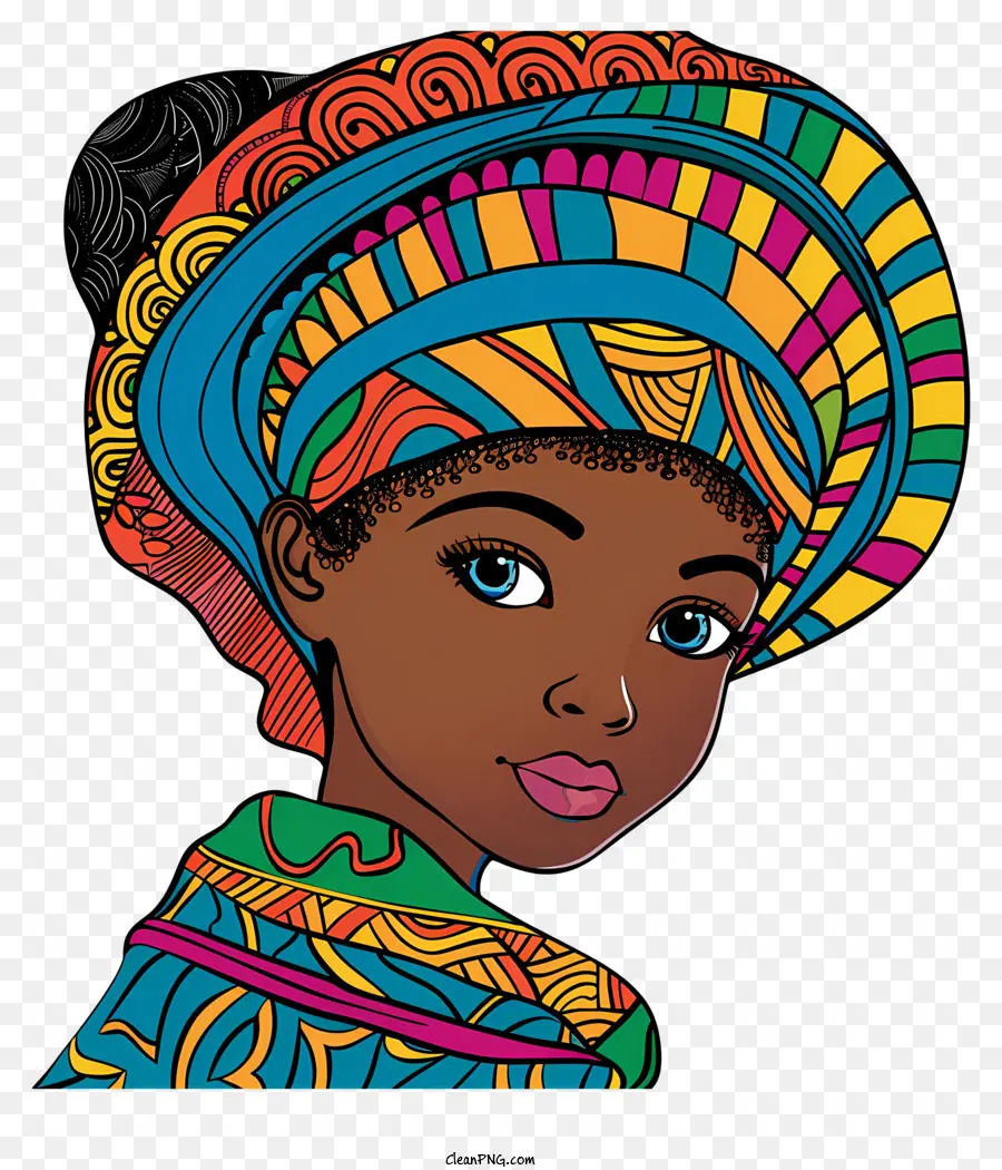 Garota Africana，Moda Africana PNG