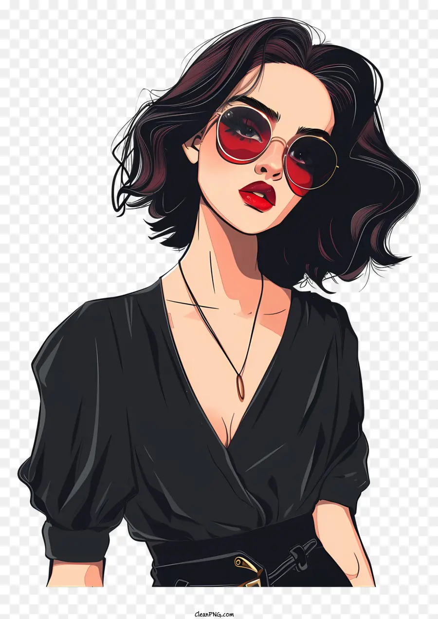 Moda Retro，Mulher PNG