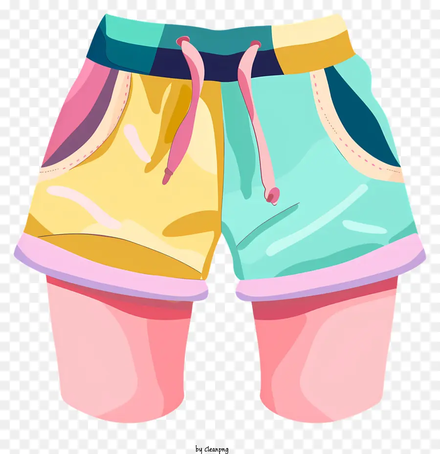 Cartoon Shorts，Shorts Coloridos PNG