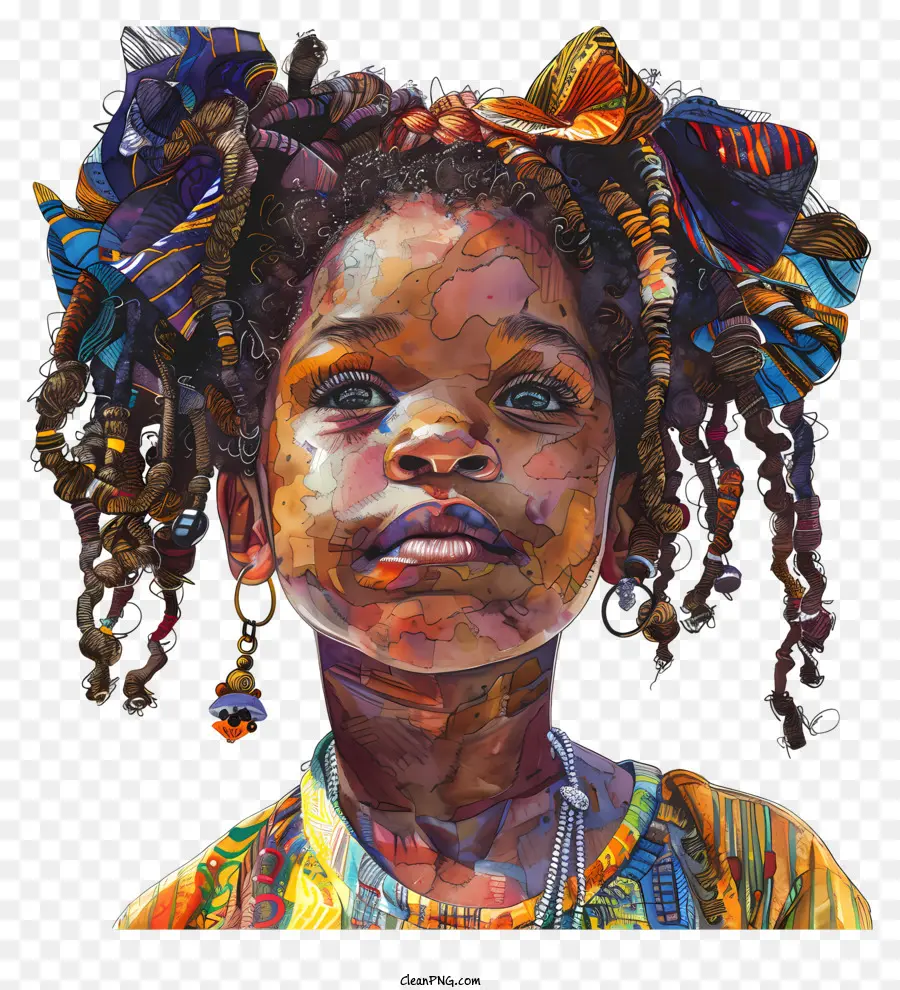 Garota Africana，Arte Afro Americana PNG