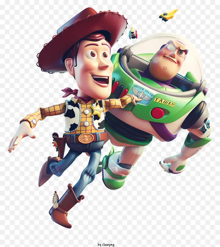 História De Brinquedo，Woody E Buzz Lightyear PNG