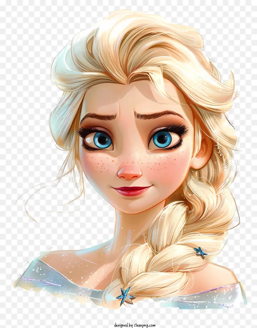 Elsa，Garota Loira PNG