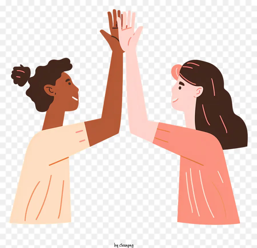 High Five，Parceiros De Negócios Femininos PNG