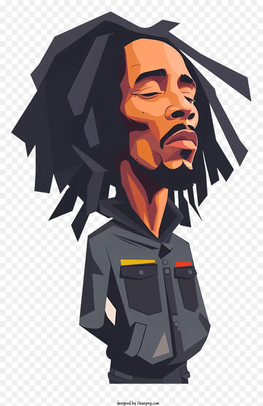 Bob Marley，Personagem De Desenho Animado PNG