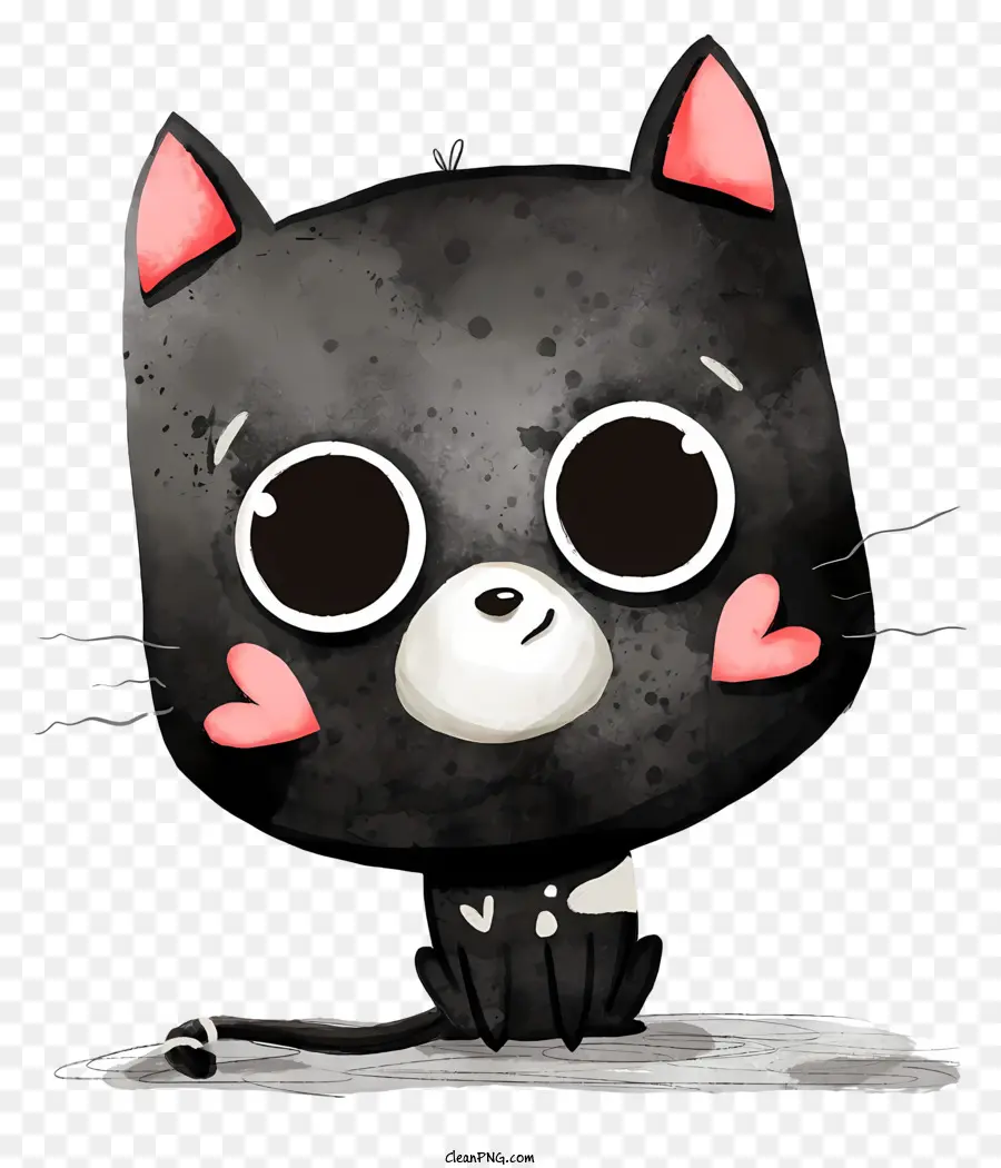 Animais Dos Desenhos Animados，Gato Preto PNG