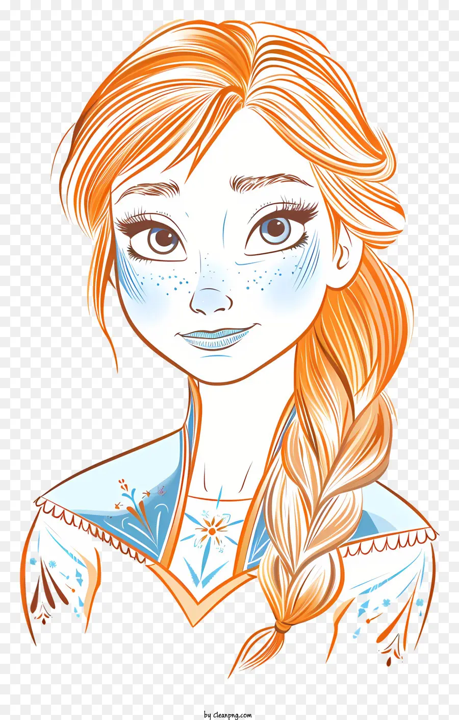 Princesa De Anna Frozen，Personagem Feminina PNG