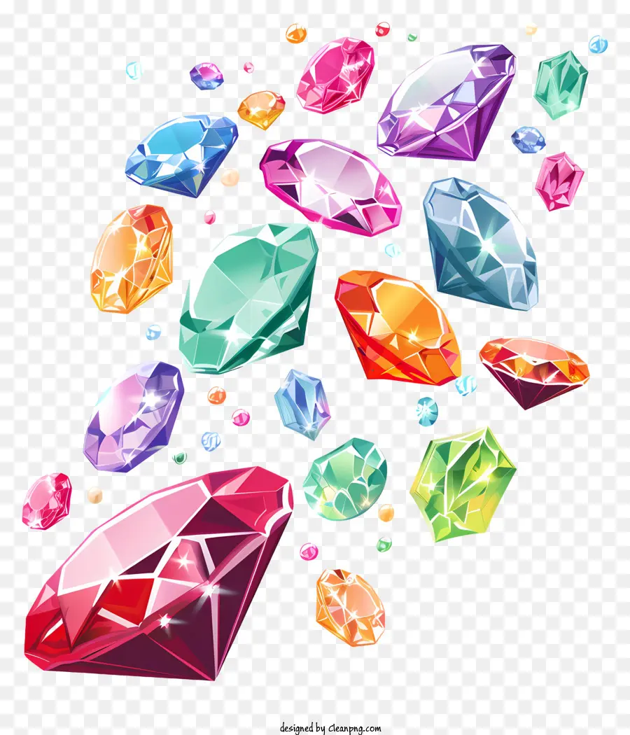 Jóia Dia，Diamantes Coloridos PNG