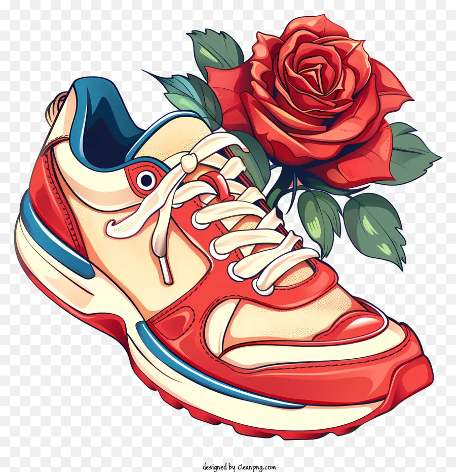 Running Shoes，Sapato Vermelho PNG