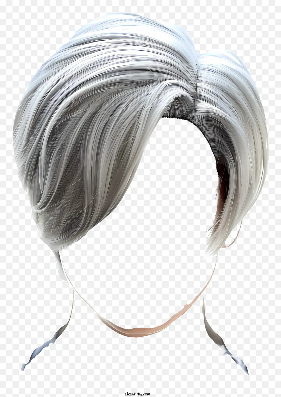 Homem Penteado，Cabelo De Prata PNG