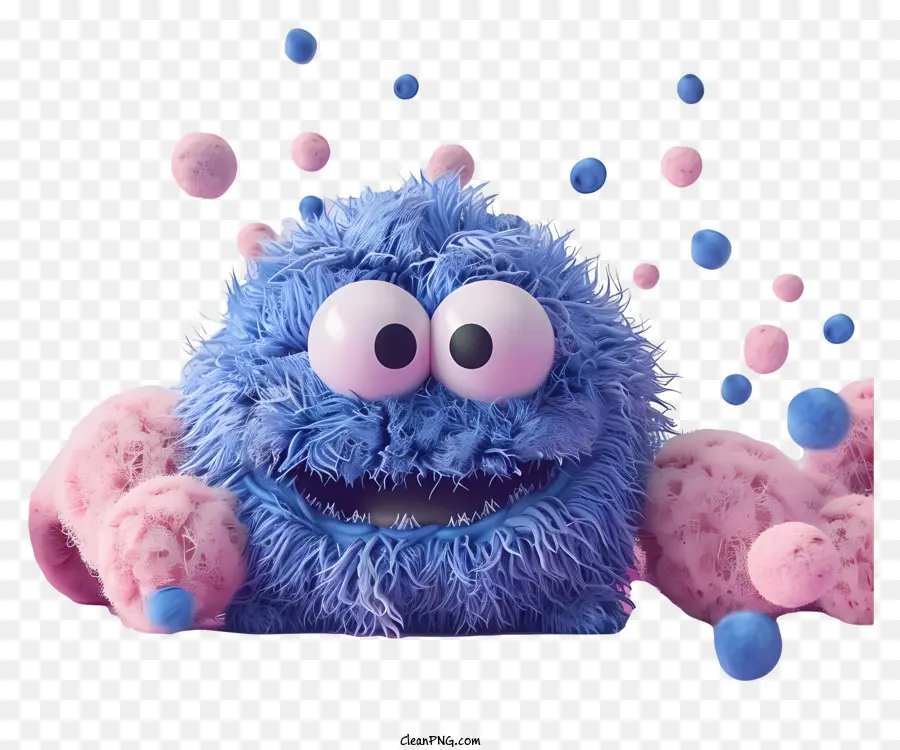 Cookie Monster，Monstro Bonito PNG