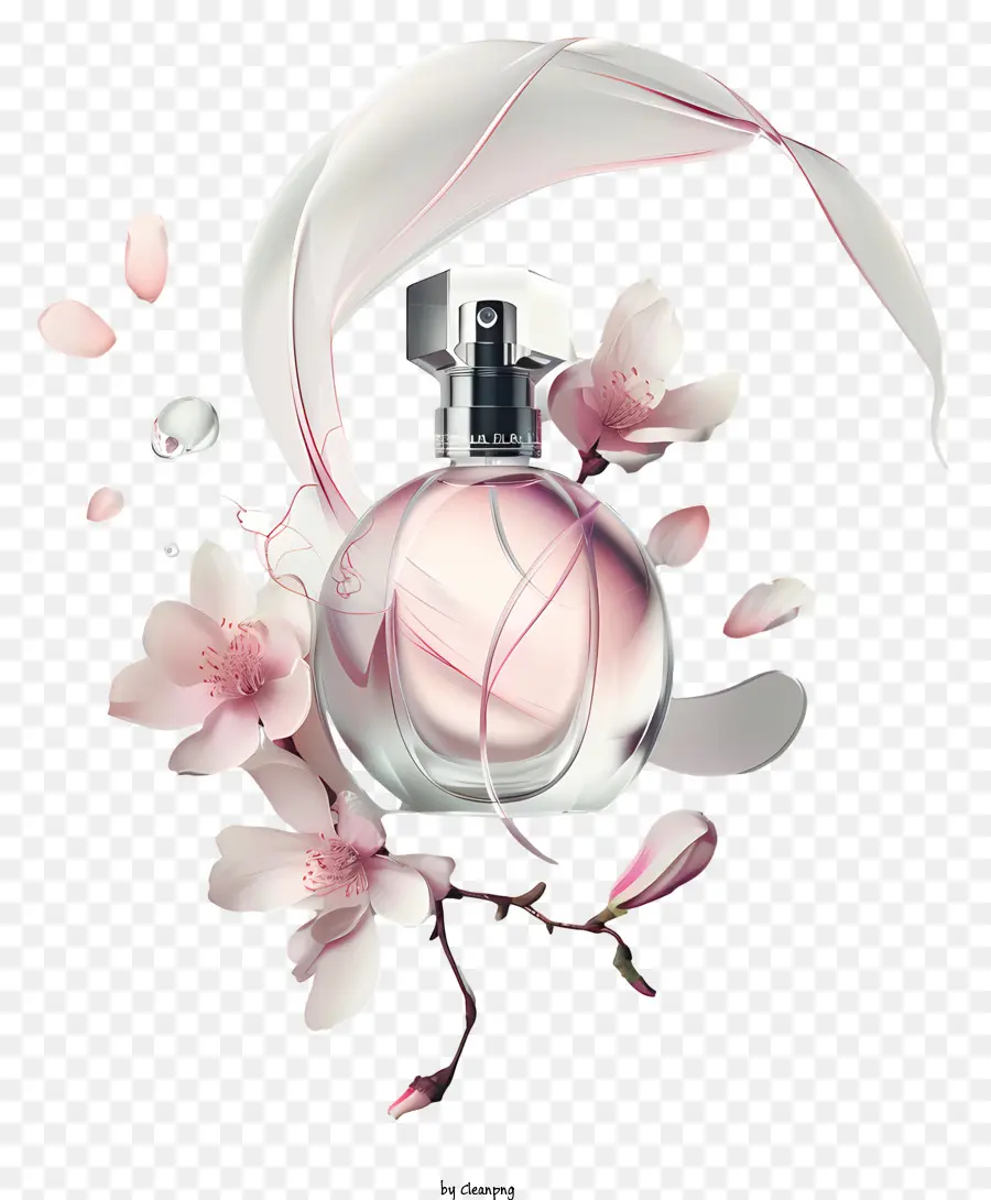 Dia Da Fragrância，Frasco De Perfume Rosa PNG