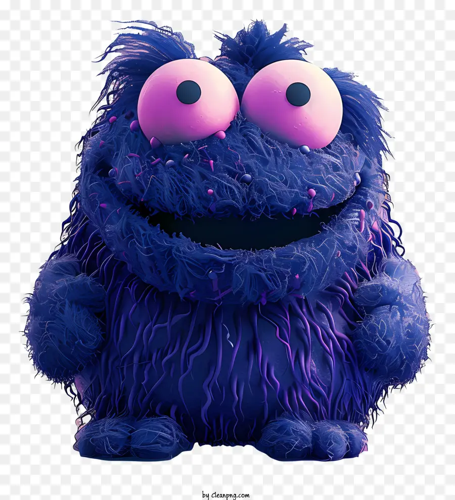 Cookie Monster，Criatura Roxa PNG