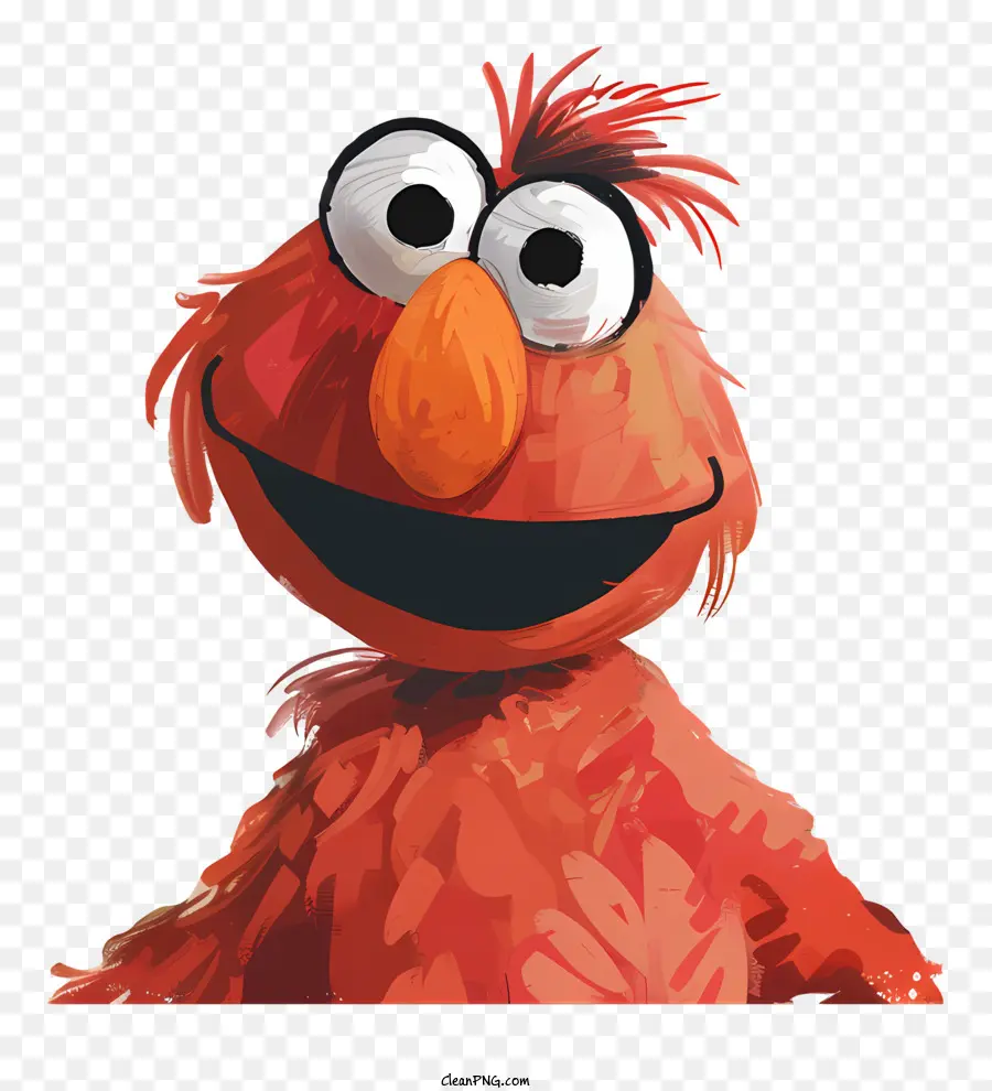 Elmo，Monstro Vermelho PNG