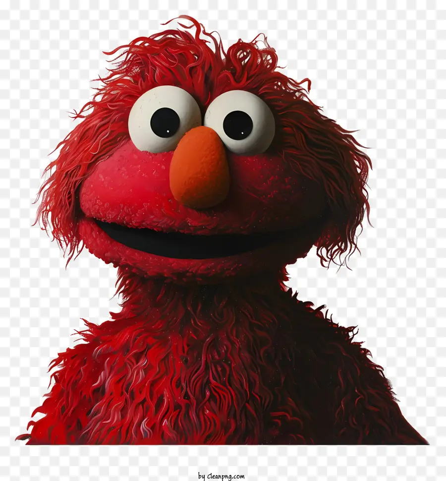 Elmo，Personagem Peludo Vermelho PNG