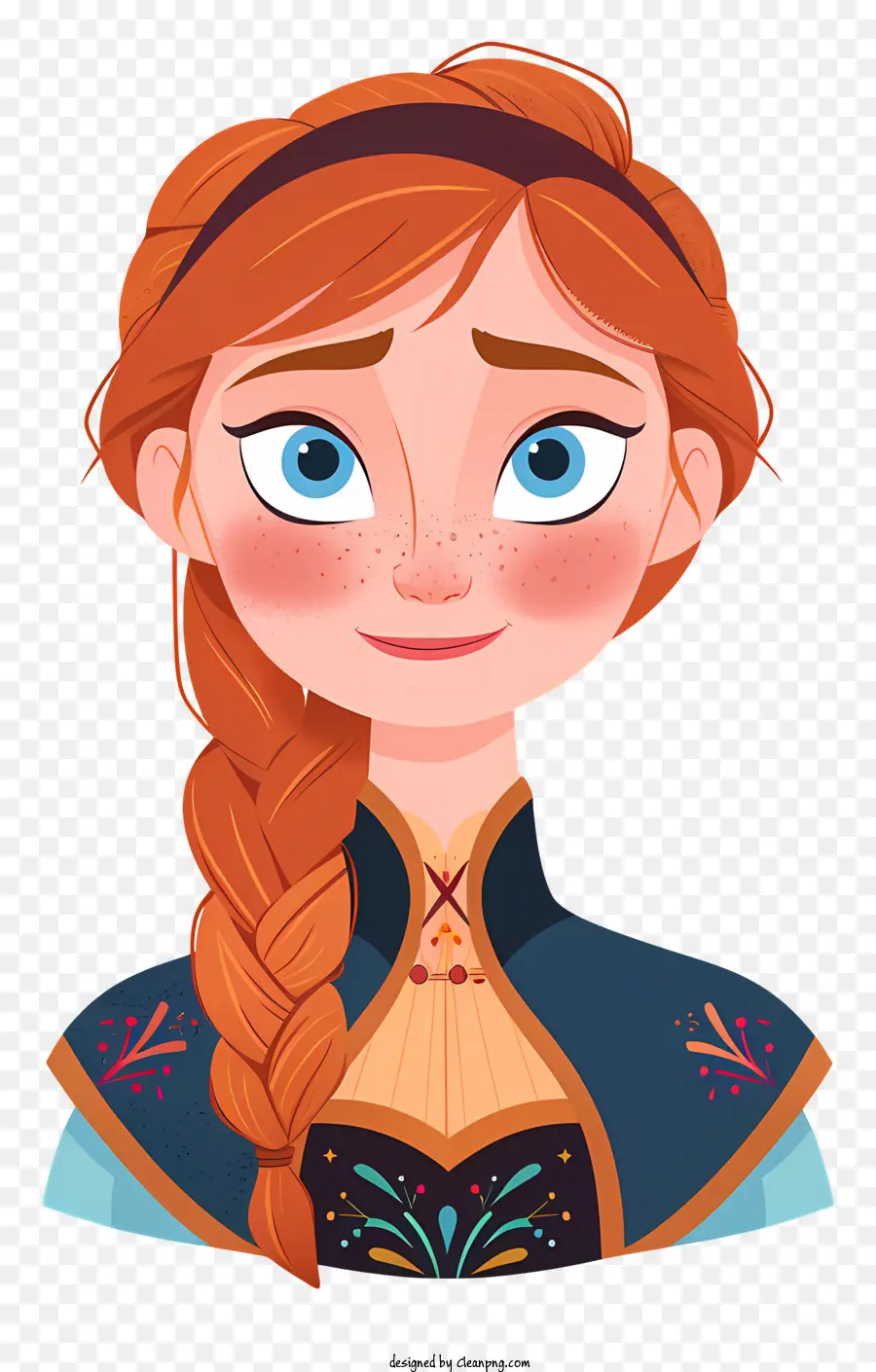 Princesa De Anna Frozen，Menina PNG