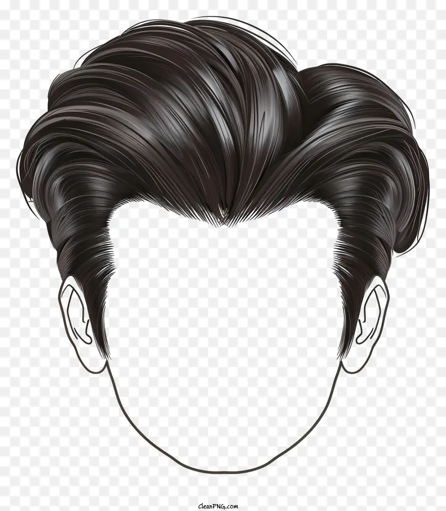 Homem Penteado，Cabeça Humana PNG