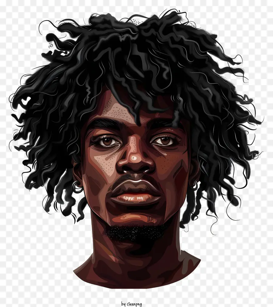 Homem Penteado，Afro PNG