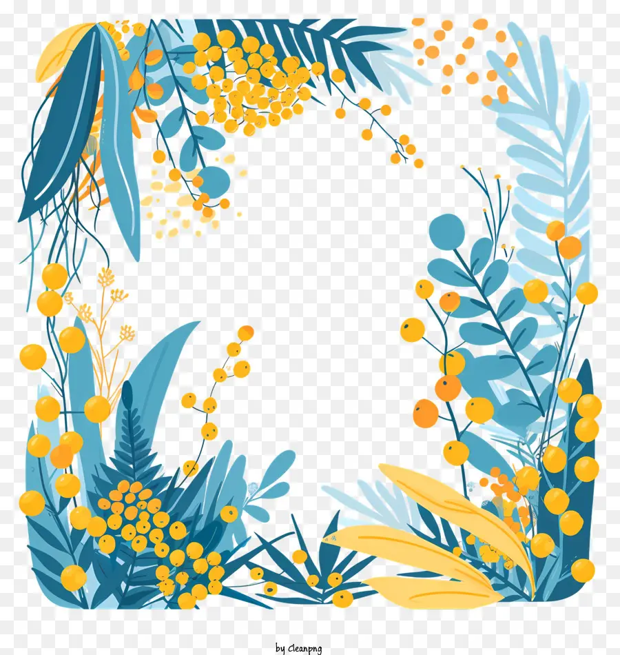 Design Floral，Flores Amarelas PNG