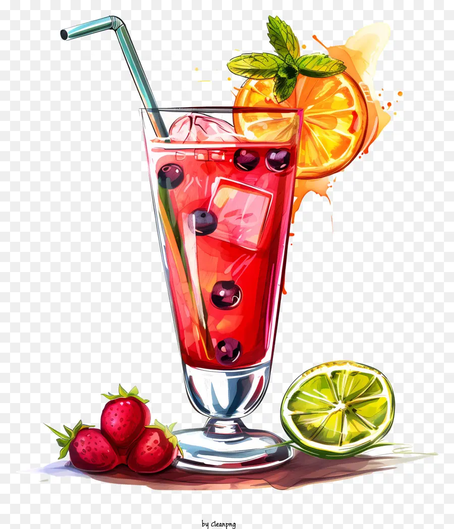 Dia Do Coquetel，Bebida De Fruta PNG