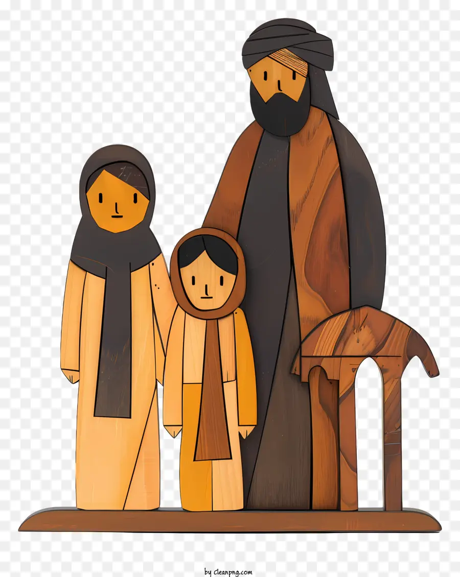 Família Muçulmana，Roupas Tradicionais PNG