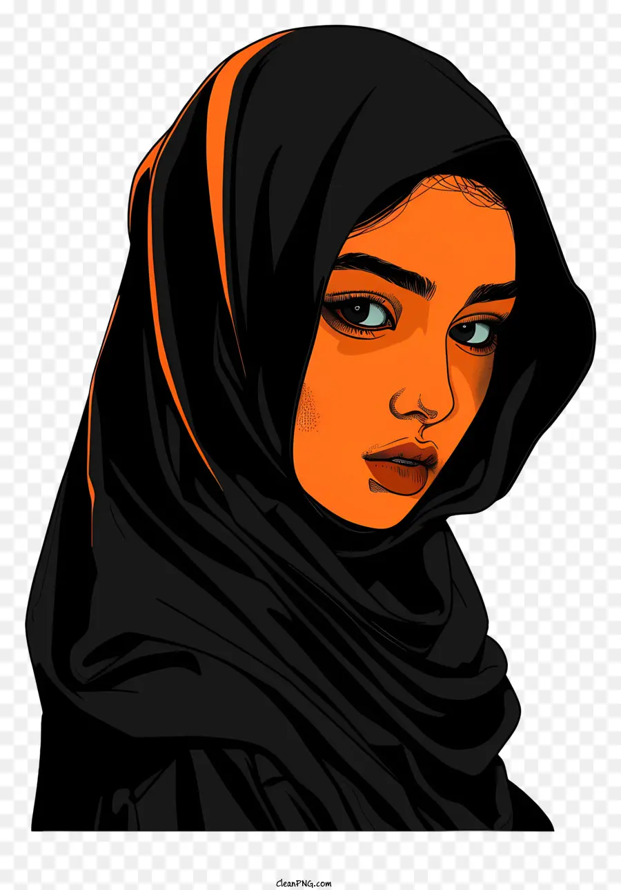 Desenho Animado De Menina Muçulmana，Young Woman PNG
