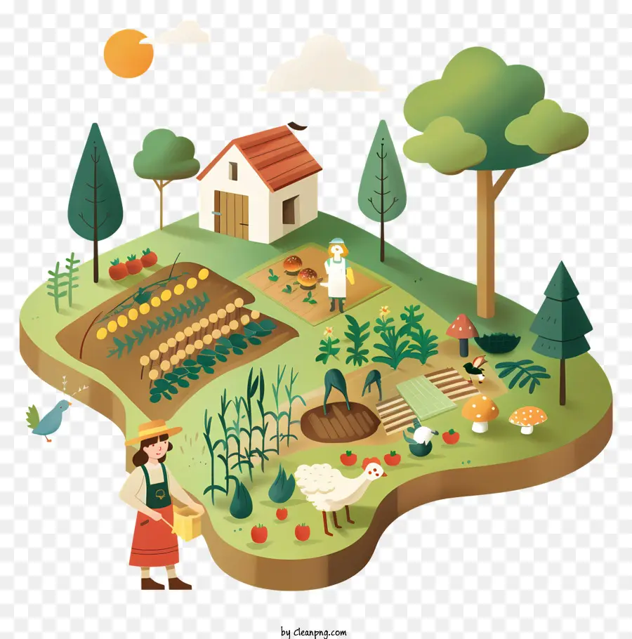 Vida Agrícola Da Primavera，A Agricultura PNG