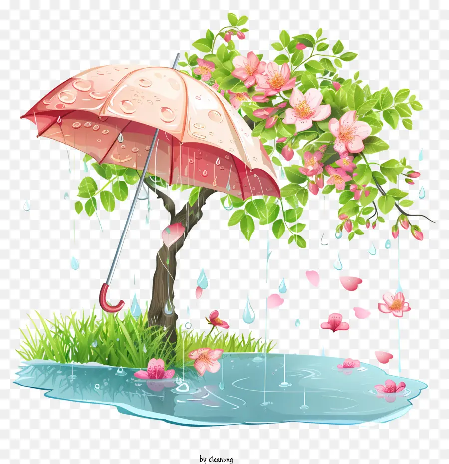 Primavera，Guarda Chuva PNG