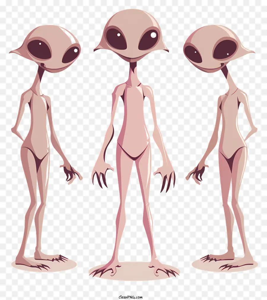 Alienígenas Do Desenho Animado，Aliens Rosa PNG