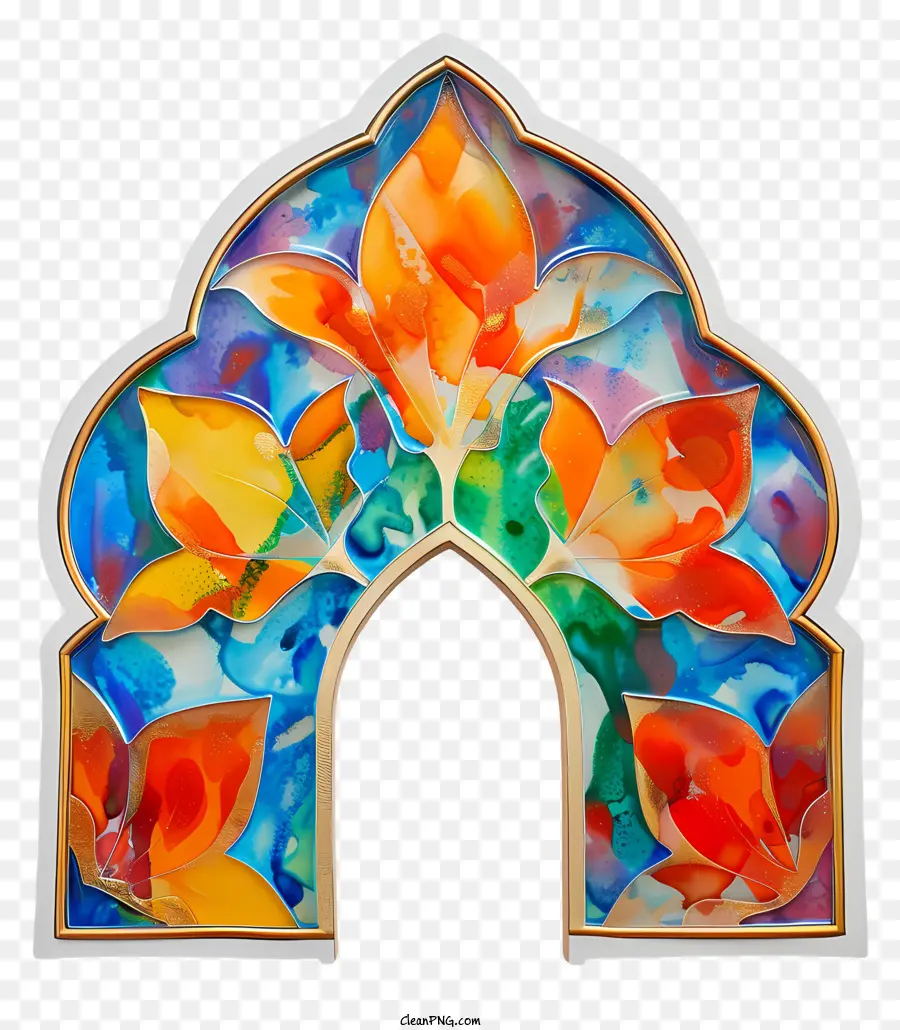 O Ramadã，Porta Ornamentada PNG