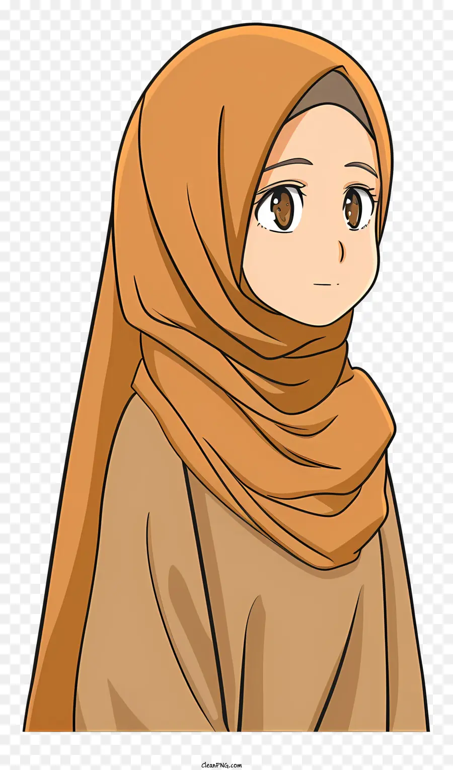 Desenho Animado De Menina Muçulmana，Hijab PNG