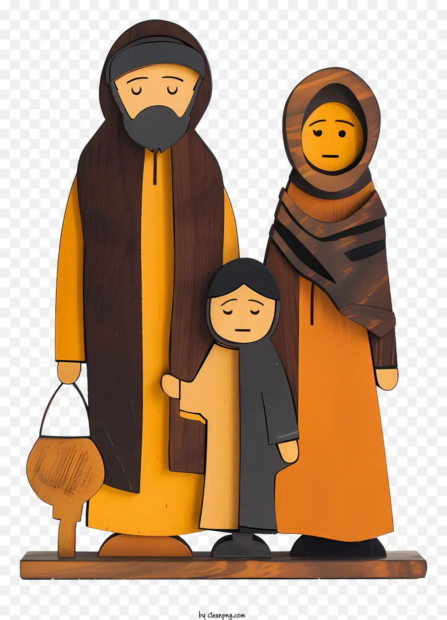 Família Muçulmana，Roupas Tradicionais PNG
