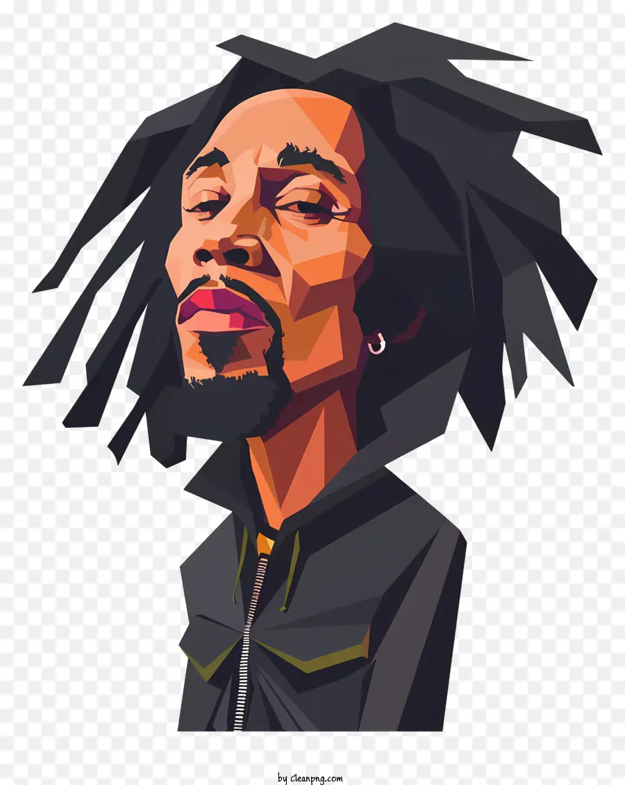 Bob Marley，Black Man PNG