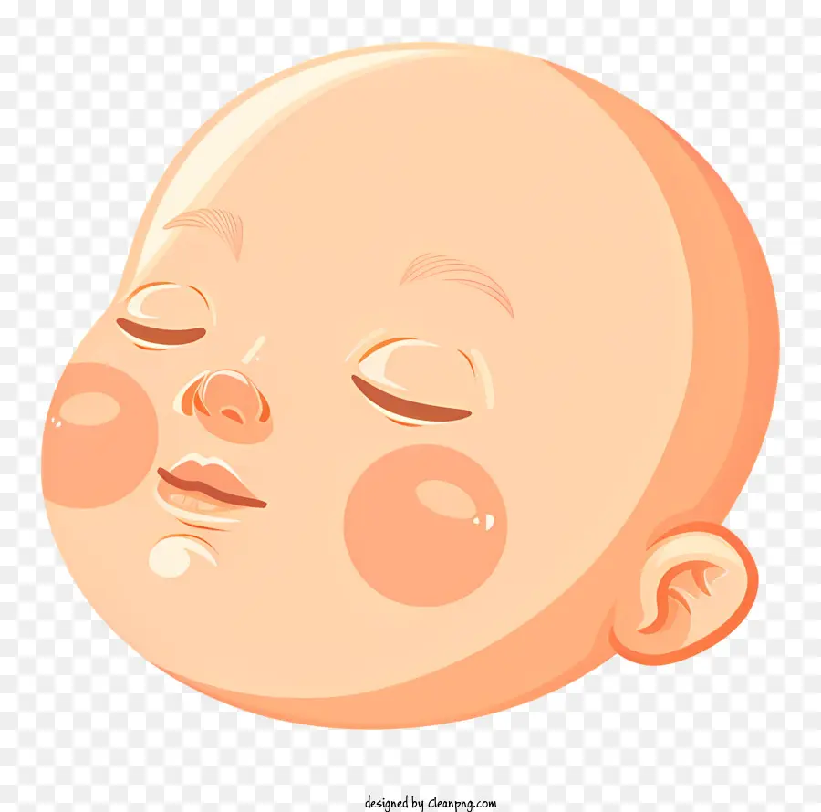 Infantil Bebê，Cartoon Rosto De Bebê PNG