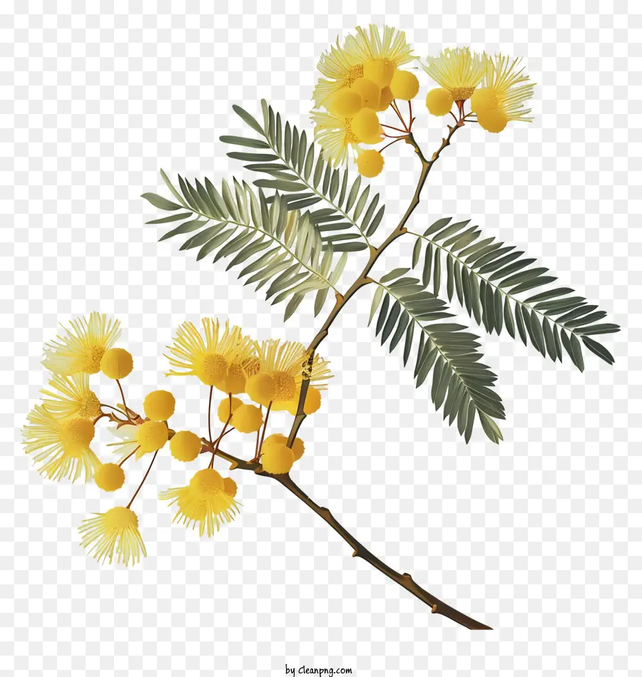 Mimosa Flowers，Espécies De Acácia PNG