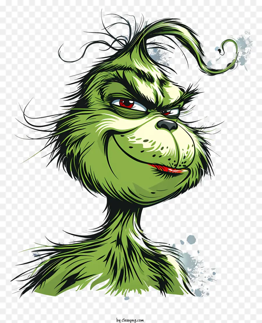 Grinch，Sorriso Verde PNG