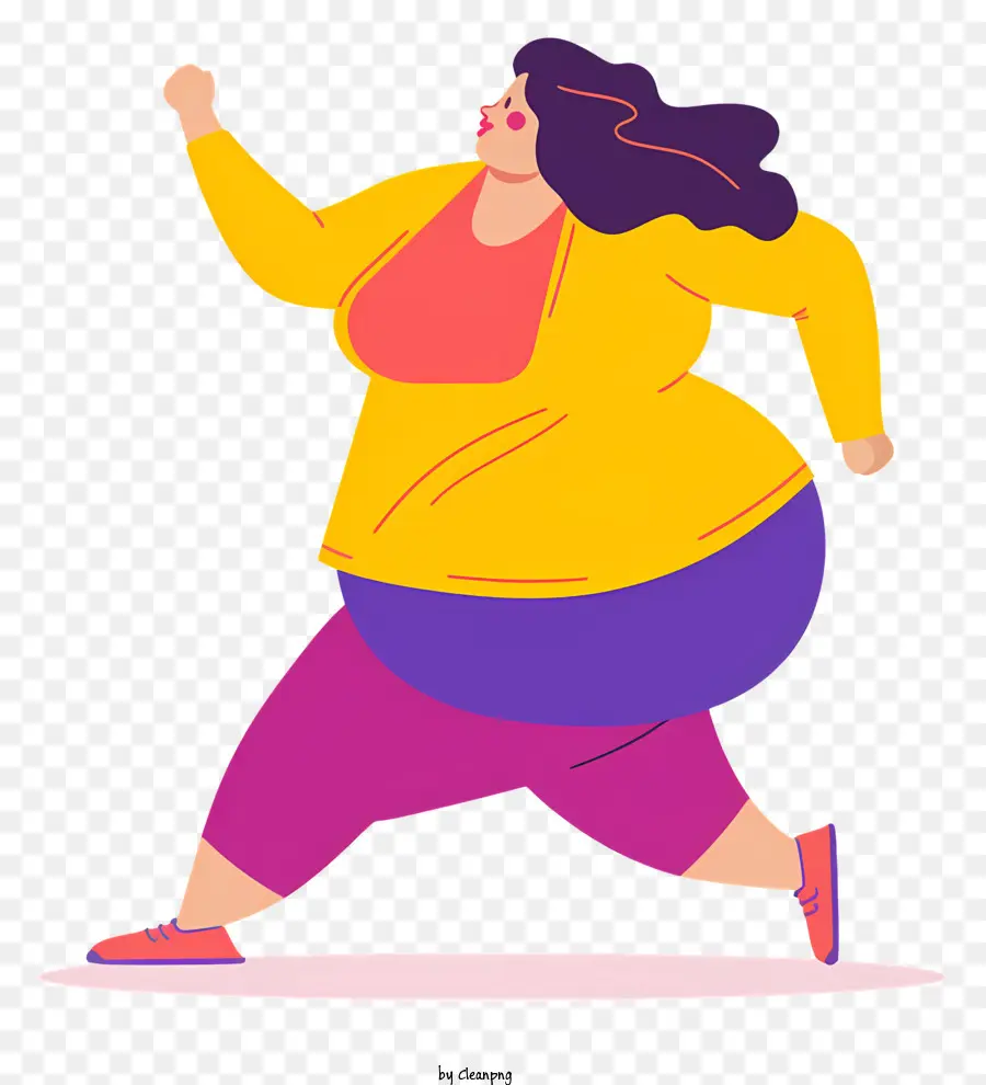 Mundo Obesidade Dia，Mulher Correndo PNG