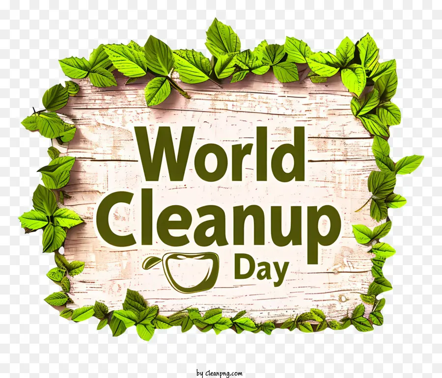 World Cleanup Dia，Verde PNG