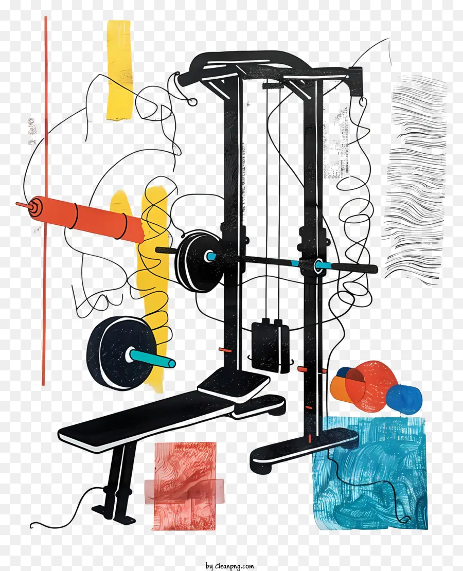Ginásio，Weight Lifting PNG