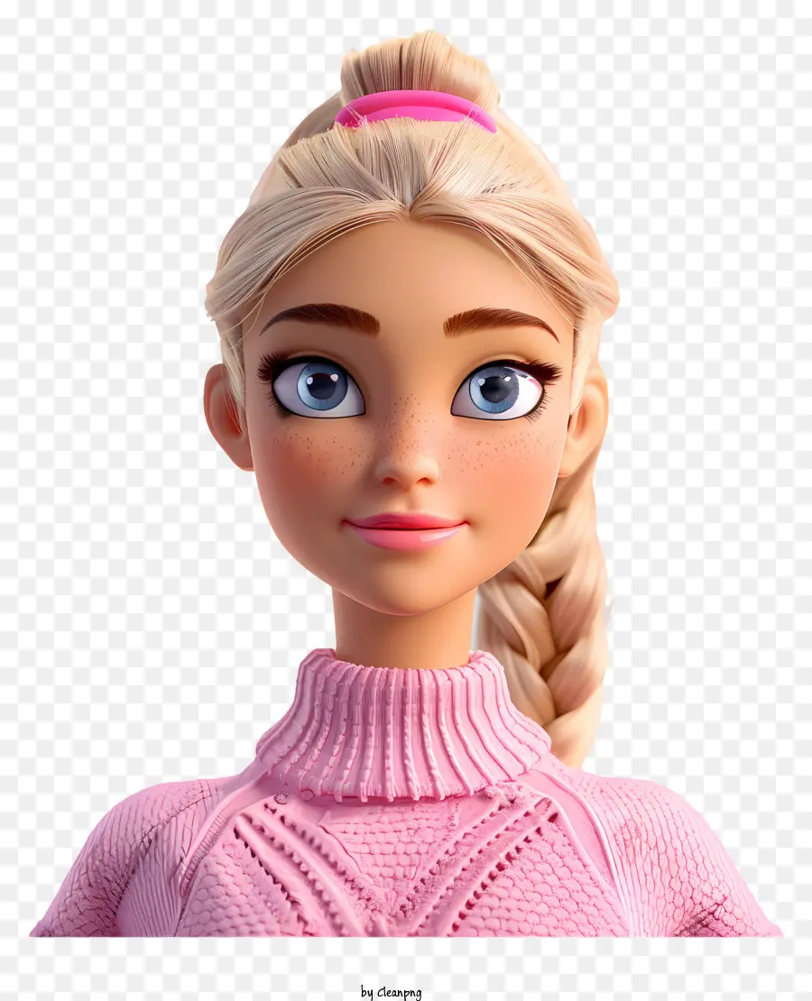 Barbie，Suéter Rosa PNG
